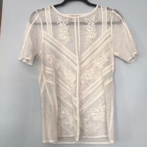 Lucky Brand Sheer Blouse